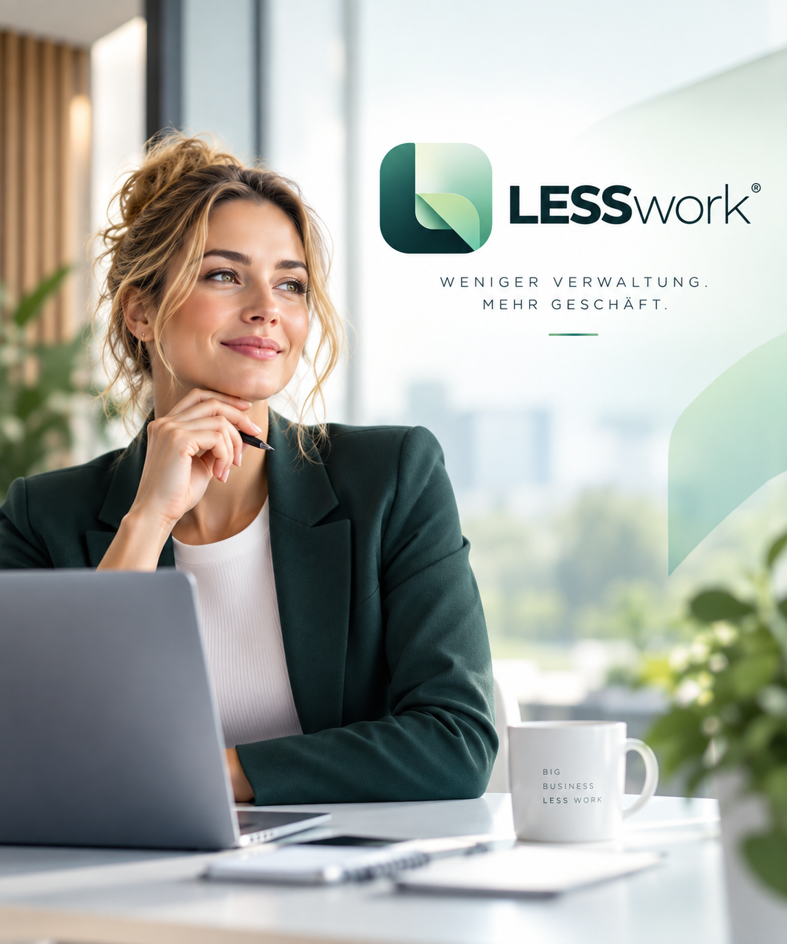 LESSwork — Weniger Verwaltung. Mehr Geschäft.